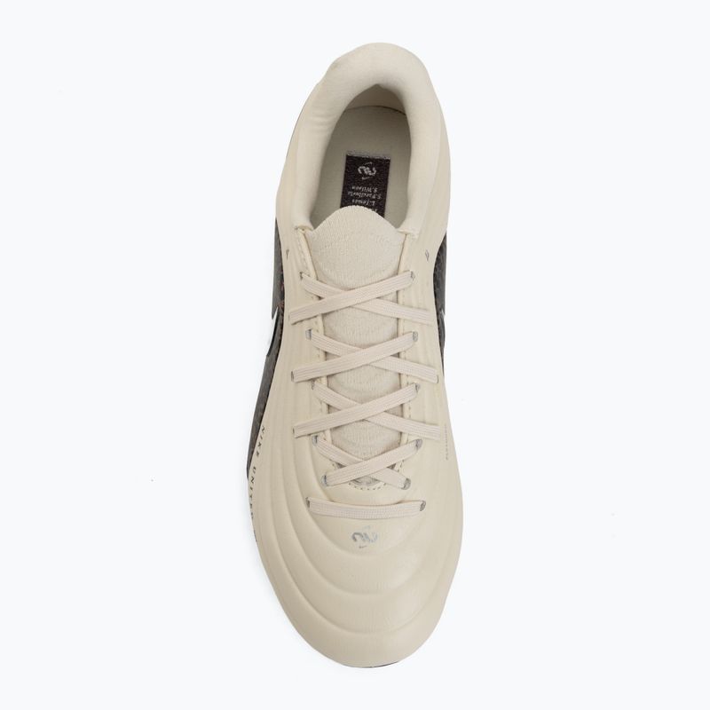 Детски футболни обувки Nike United Jr. Tiempo Maestro Academy MG fossil/burgundy crush/metallic silver 5