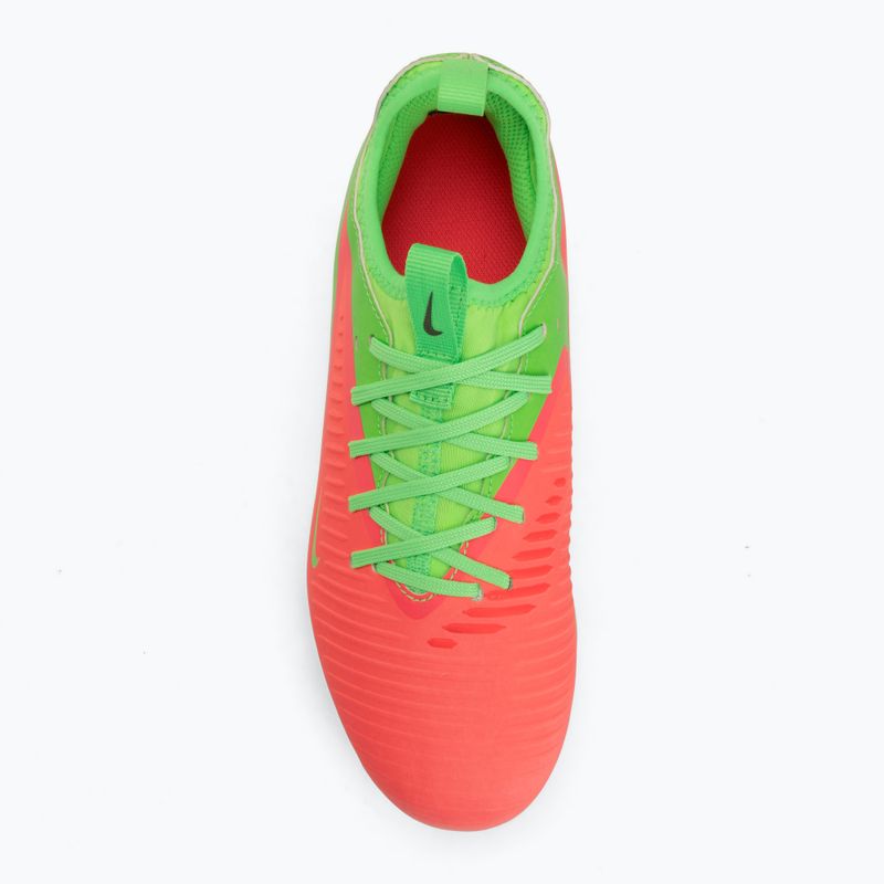 Детски футболни обувки Nike Jr. Phantom 6 Academy Erling Haaland AG hot punch/green strike/black 5