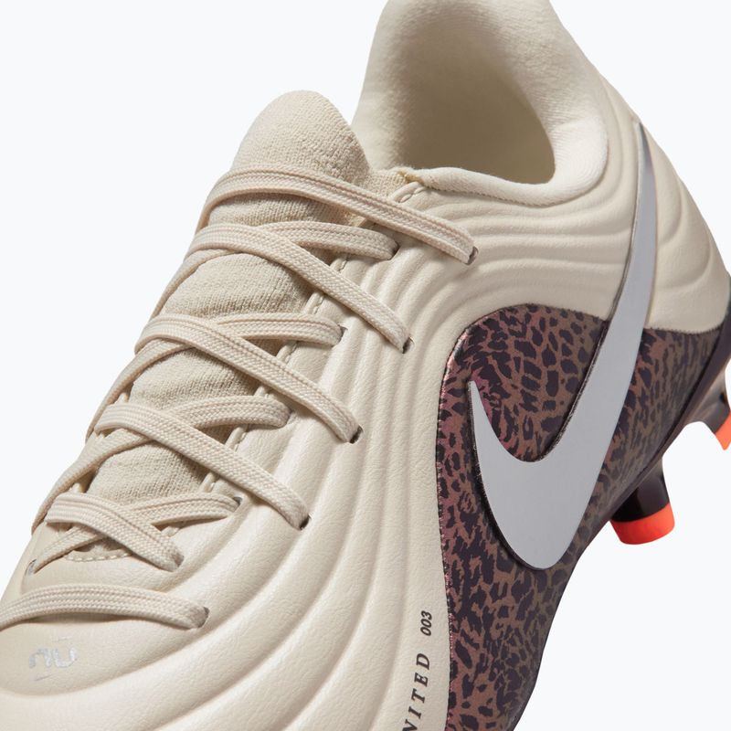 Детски футболни обувки Nike United Jr. Tiempo Maestro Academy MG fossil/burgundy crush/metallic silver 3