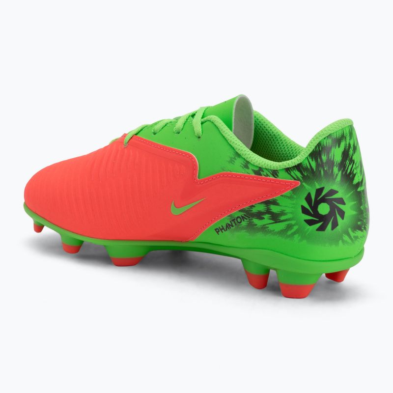 Детски футболни обувки Nike Jr. Phantom 6 Club Erling Haaland MG hot punch/green strike/black 3