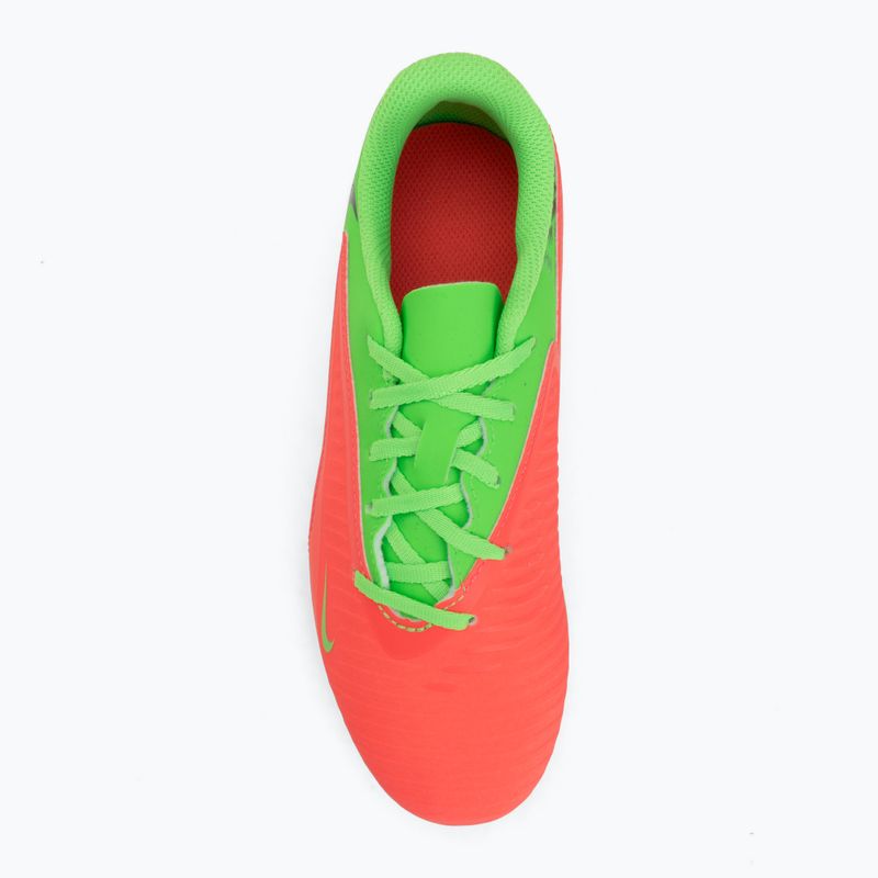 Детски футболни обувки Nike Jr. Phantom 6 Club Erling Haaland MG hot punch/green strike/black 5