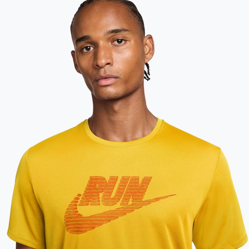 Мъжка тениска за бягане Nike Miler Dri-Fit UV laser orange/total orange 3