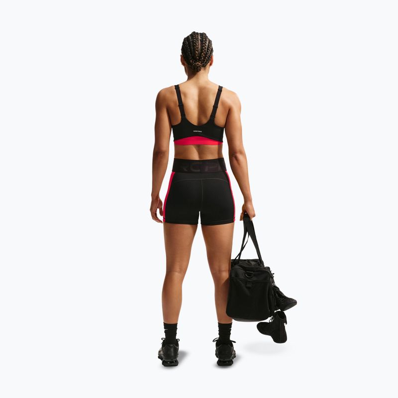Дамски тренировъчни шорти Nike Pro Sculpt Dri-Fit High-Waisted Biker 5" black/light crimson/white 3