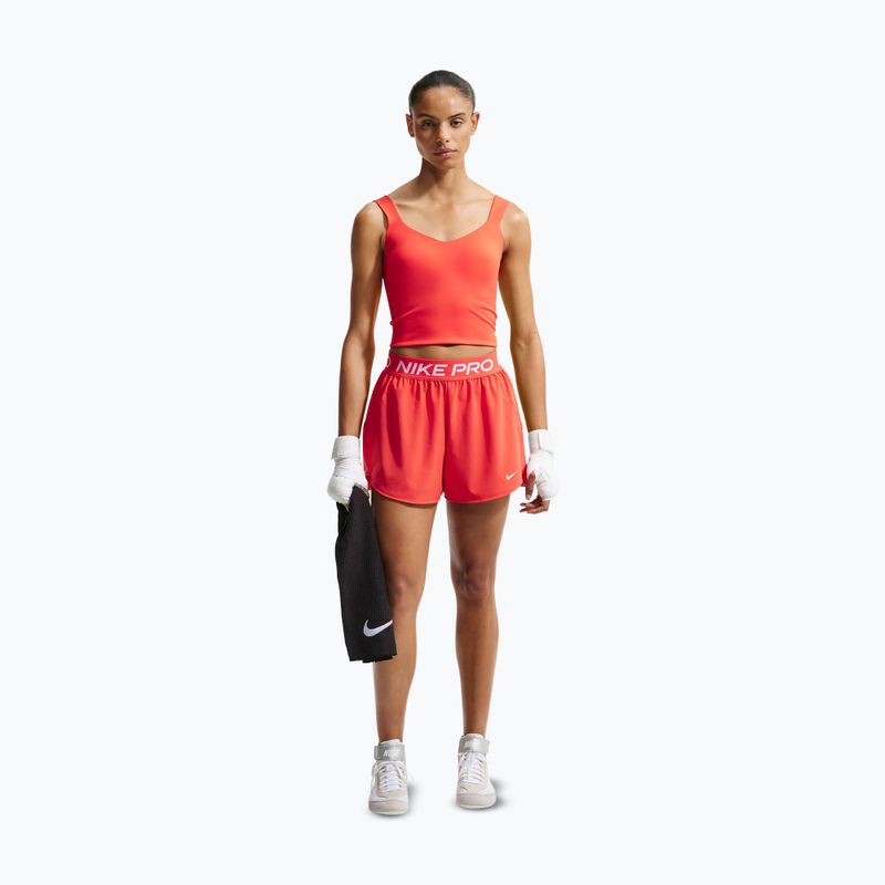 Дамска тренировъчна тениска Nike Pro Sculpt Medium Support Padded Tank light crimson/white 2