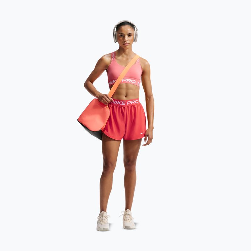 Дамски тренировъчни шорти Nike Pro 2in1 light crimson/white 2