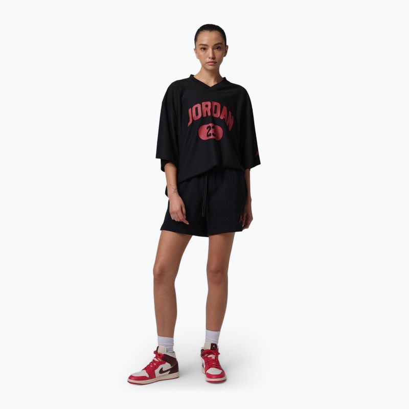 Дамски къси панталони/шорти Jordan Fleece black/gym red 2