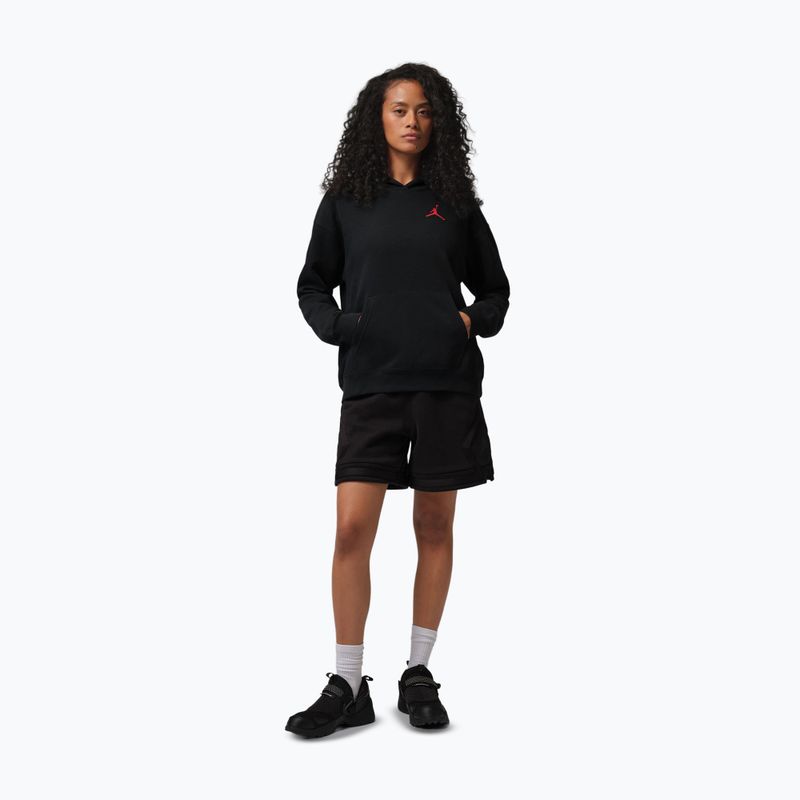 Дамски суитшърт Jordan Fleece Hoodie black/gym red 2