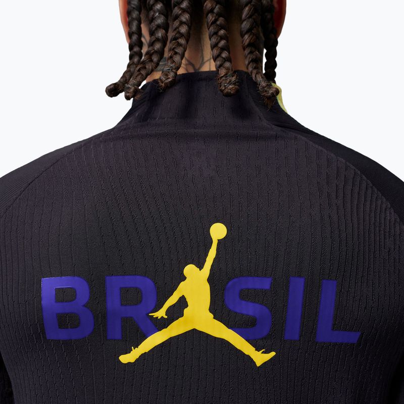 Мъжка футболна блуза с дълъг ръкав Brazil Strike Elite Jordan Dri-Fit Drill Top black/yellow pulse/light mint/P109C 5