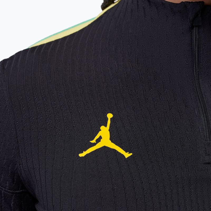 Мъжка футболна блуза с дълъг ръкав Brazil Strike Elite Jordan Dri-Fit Drill Top black/yellow pulse/light mint/P109C 6
