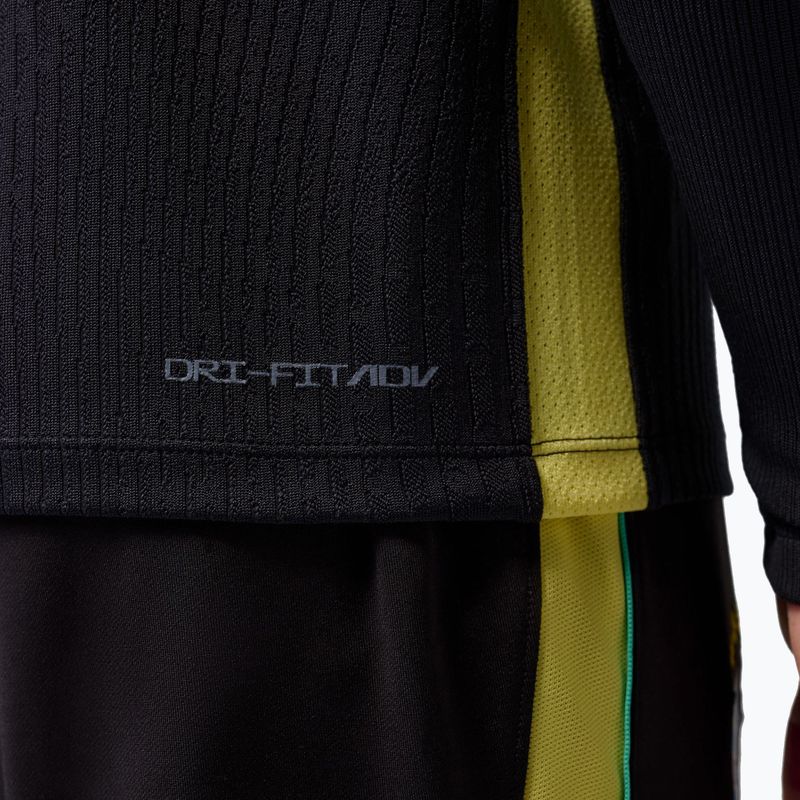 Мъжка футболна блуза с дълъг ръкав Brazil Strike Elite Jordan Dri-Fit Drill Top black/yellow pulse/light mint/P109C 9