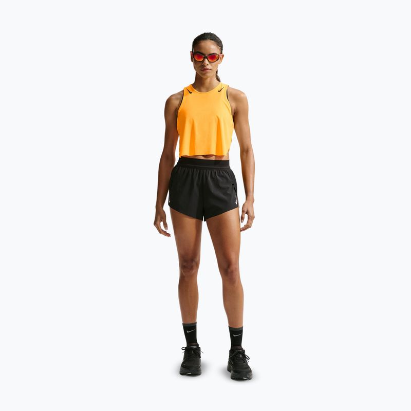 Дамска тениска за бягане Nike AeroSwift Dri-Fit ADV Cropped Tank Top laser orange/black 2
