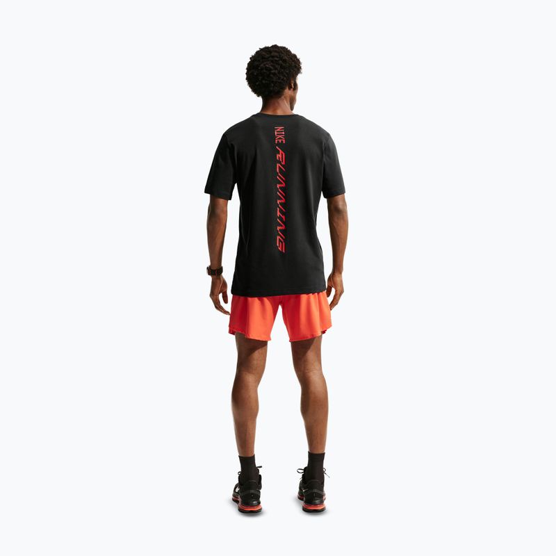 Мъжка тениска за бягане Nike AeroSwift Dri-Fit black/bright crimson 3