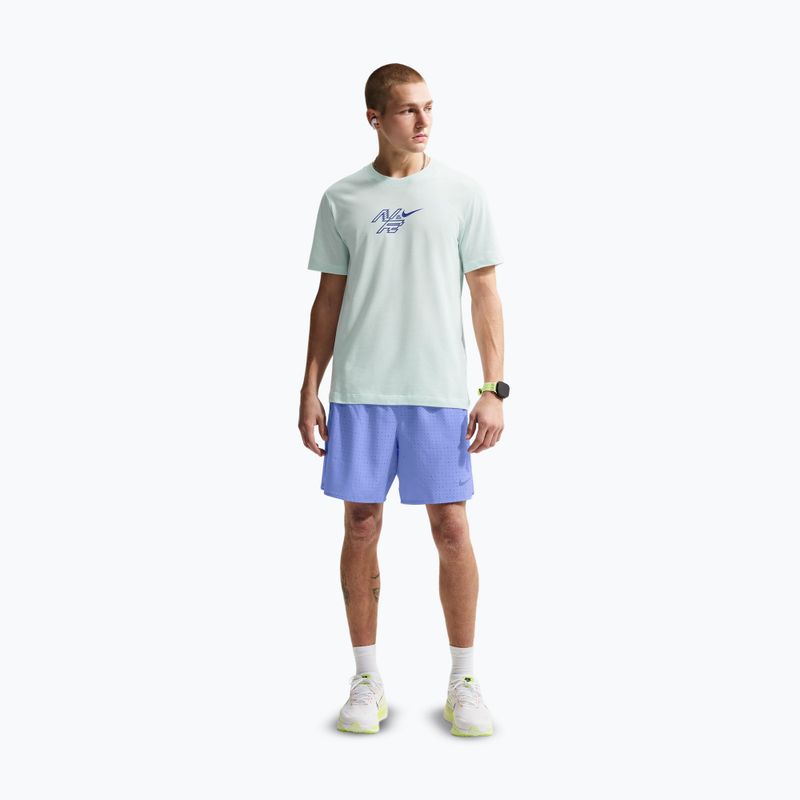 Мъжка тениска за бягане Nike AeroSwift Dri-Fit barely green/lapis 2