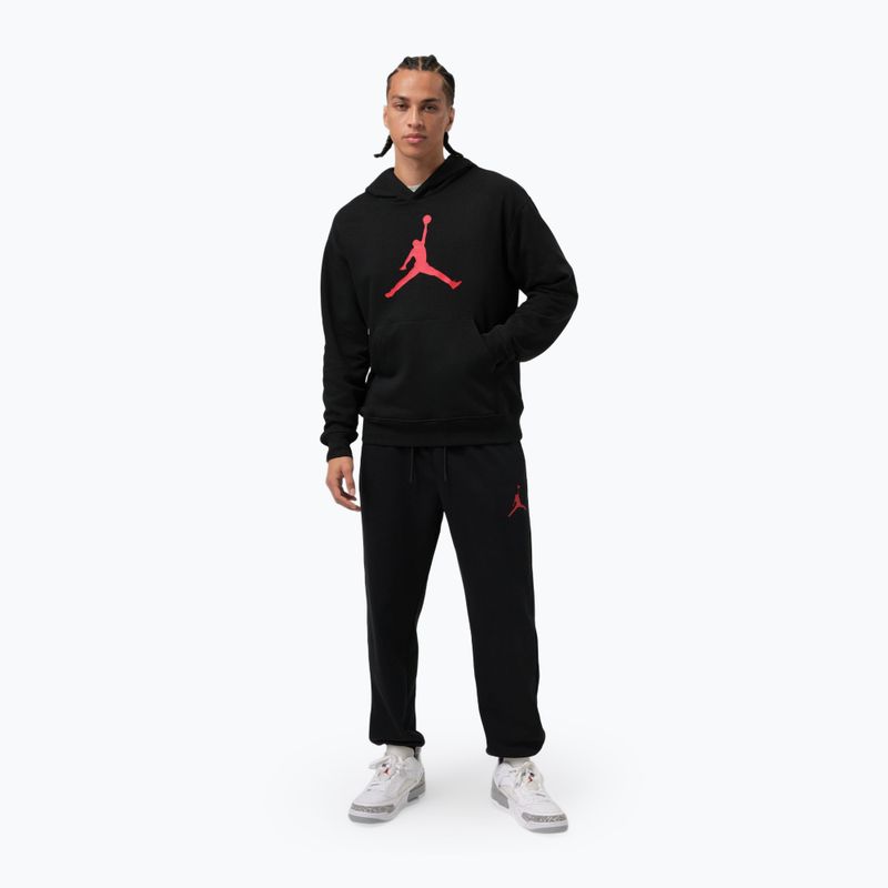 Мъжки суитшърт  Jordan Pullover Hoodie black/gym red 2
