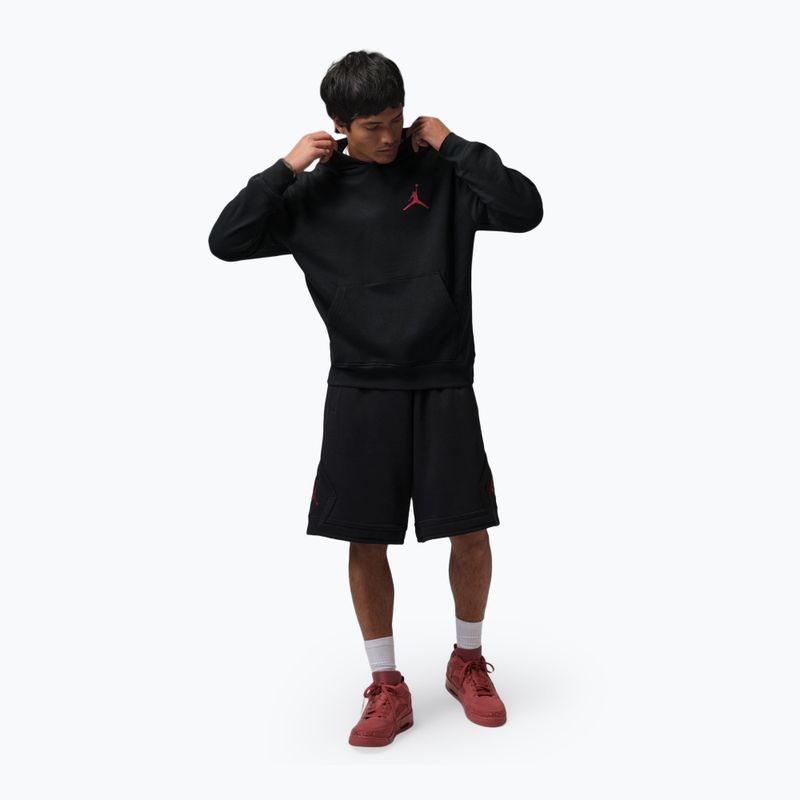 Мъжки суитшърт Nike Jordan Pullover Hoodie black/gym red 2