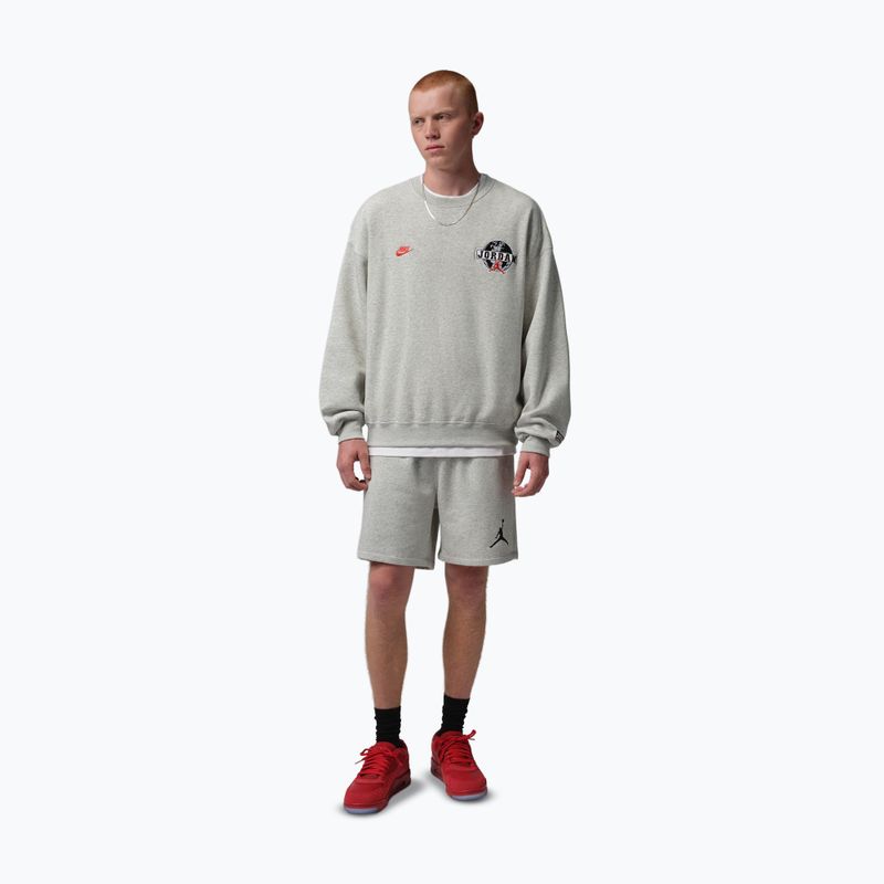 Spodenki męskie Nike Jordan Fleece grey heather/black 2