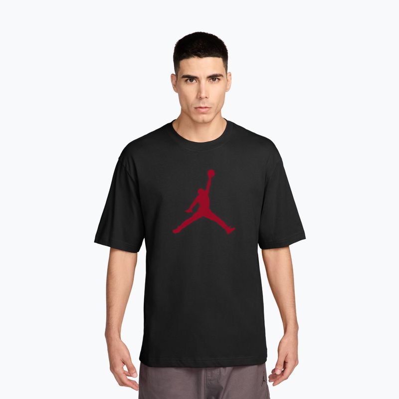 Мъжка тениска Jordan black/gym red