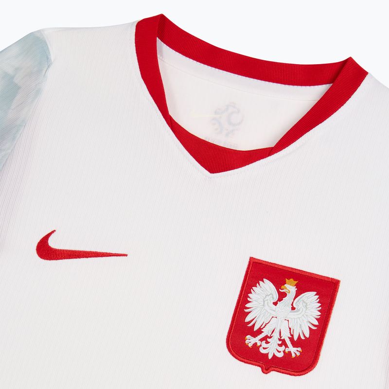 Детска футболна тениска Nike Dri-Fit Poland Stadium Home 2026 white/field silver 4