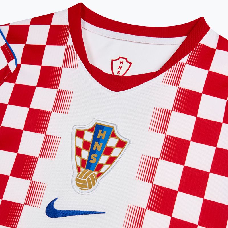 Мъжка футболна фланелка Nike Dri-Fit Croatia Stadium Home 2026 white/university red 4