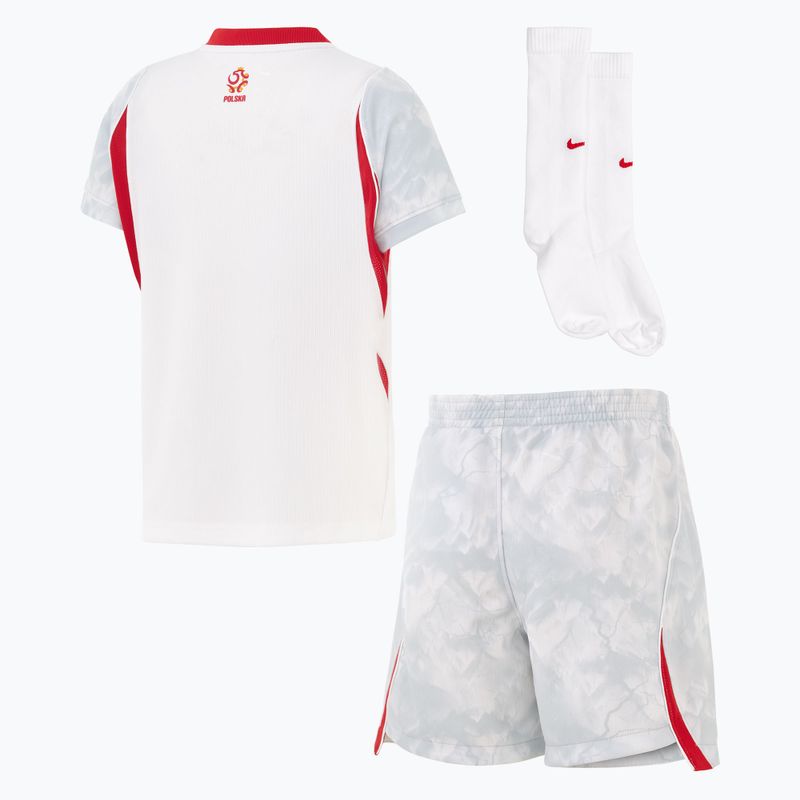Детски футболен комплект Nike Dri-Fit Poland Stadium Home Kit white/field silver 2