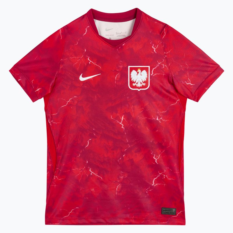 Детска футболна тениска Nike Dri-Fit Poland Stadium Away 2026 noble red/sport red 3