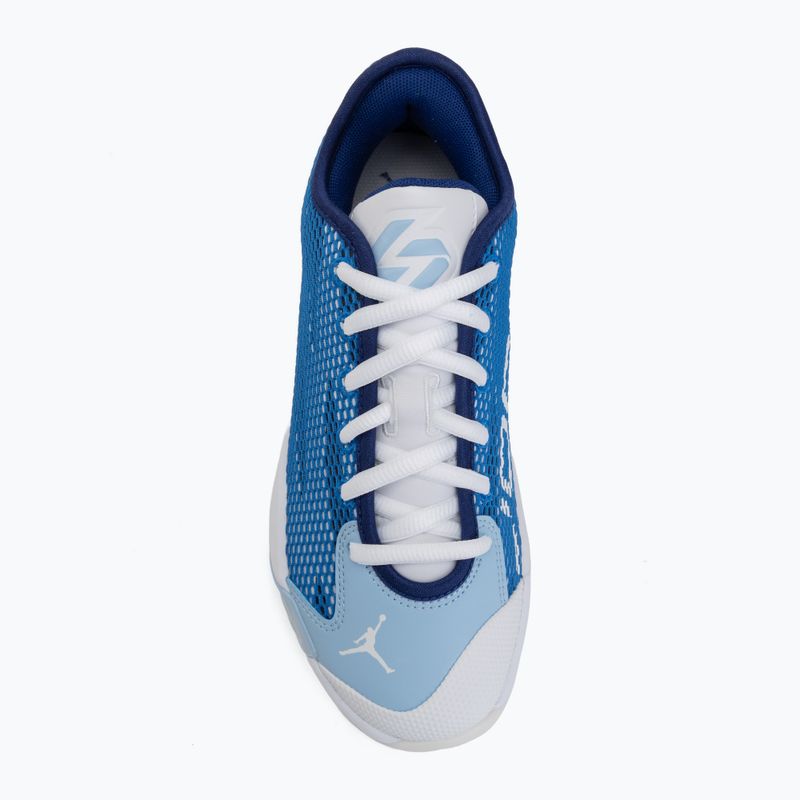 Детски обувки за баскетбол Nike Jordan Luka 77 GS Jr white/signal blue/psychic blue 5