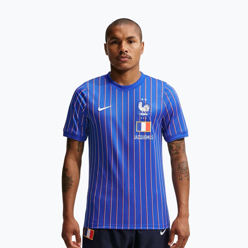 Мъжка футболна фланелка Nike FFF Academy Pro Pre-Match game royal/university red/white