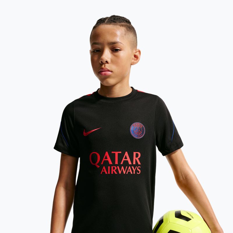 Детска футболна тениска Nike Paris Saint-Germain Strike Dri-Fit black/hyper royal/global red/global red 4