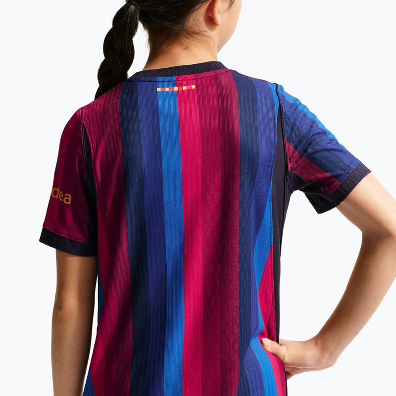 Детска футболна тениска Nike FC Barcelona Dri-Fit ADV Match deep garnet/blue void 9