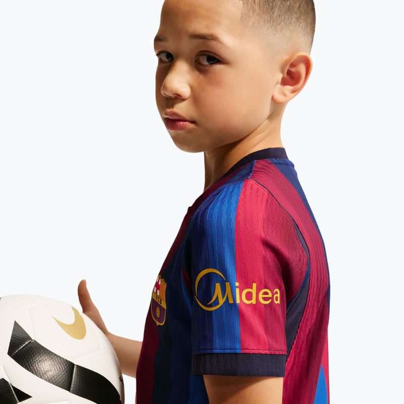 Детска футболна тениска Nike FC Barcelona Dri-Fit ADV Match deep garnet/blue void 10