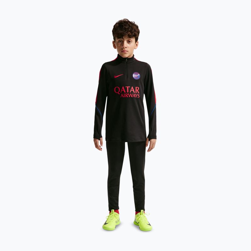 Детски футболен суитшърт Nike Paris Saint-Germain Strike Dri-Fit Soccer Knit Drill Top black/global red/global red 3