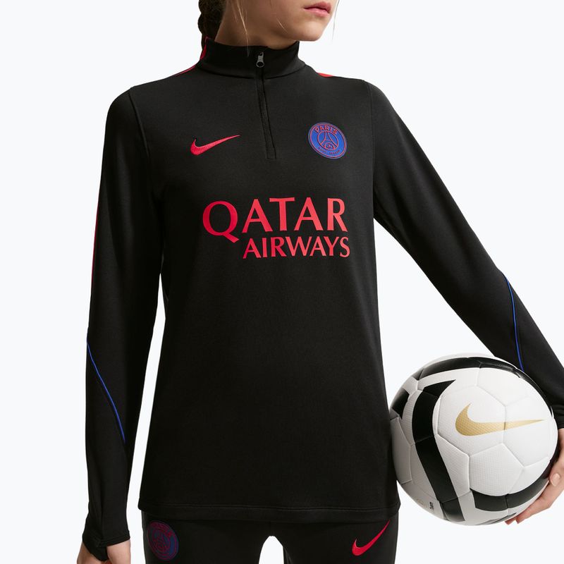 Детски футболен суитшърт Nike Paris Saint-Germain Strike Dri-Fit Soccer Knit Drill Top black/global red/global red 4