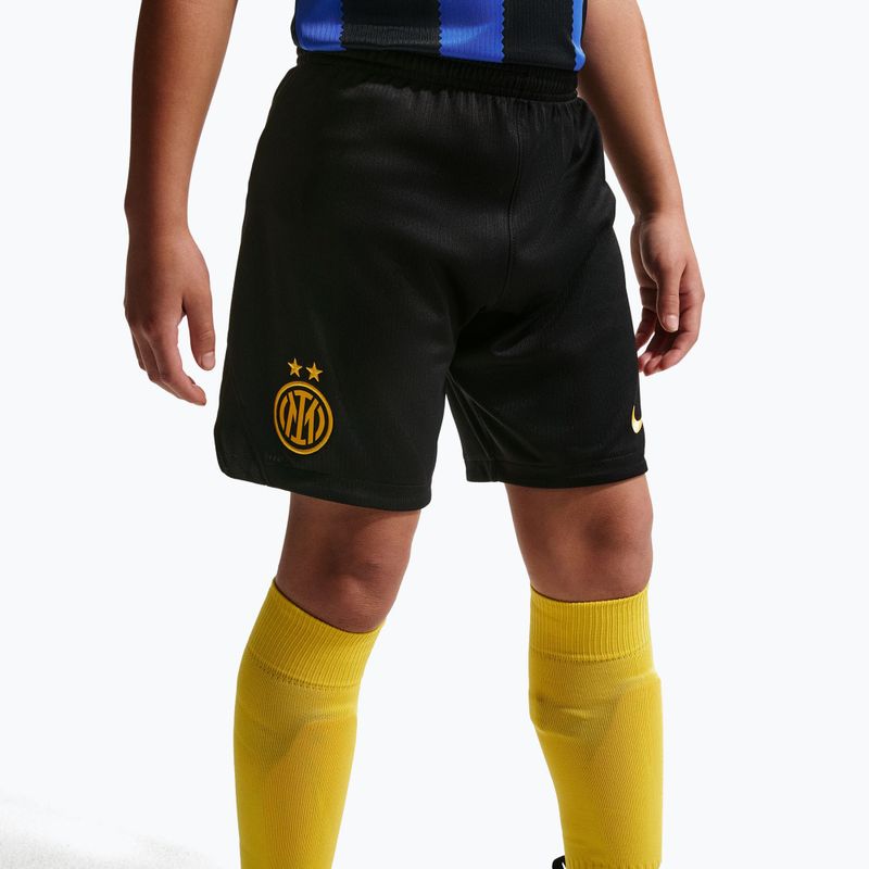 Детски футболни шорти Nike Inter Milan Dri-Fit Stadium Home black/university gold 7