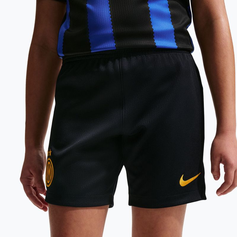 Детски футболни шорти Nike Inter Milan Dri-Fit Stadium Home black/university gold 8