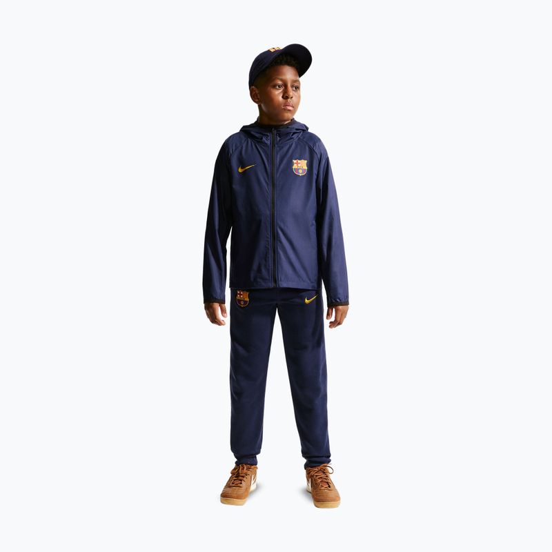 Детско футболно яке Nike FC Barcelona Academy Pro blackened blue/black/mineral yellow 3