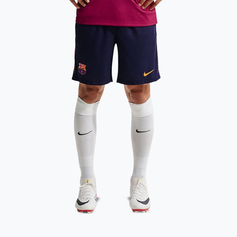 Spodenki piłkarskie męskie Nike FC Barcelona Dri-Fit ADV Strike Elite blackened blue/noble red/mineral yellow
