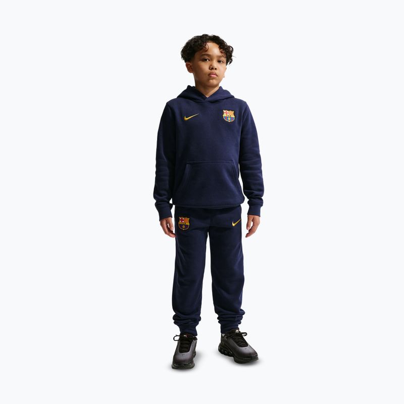 Детски панталони Nike FC Barcelona Club Jogger blackened blue/mineral yellow 2
