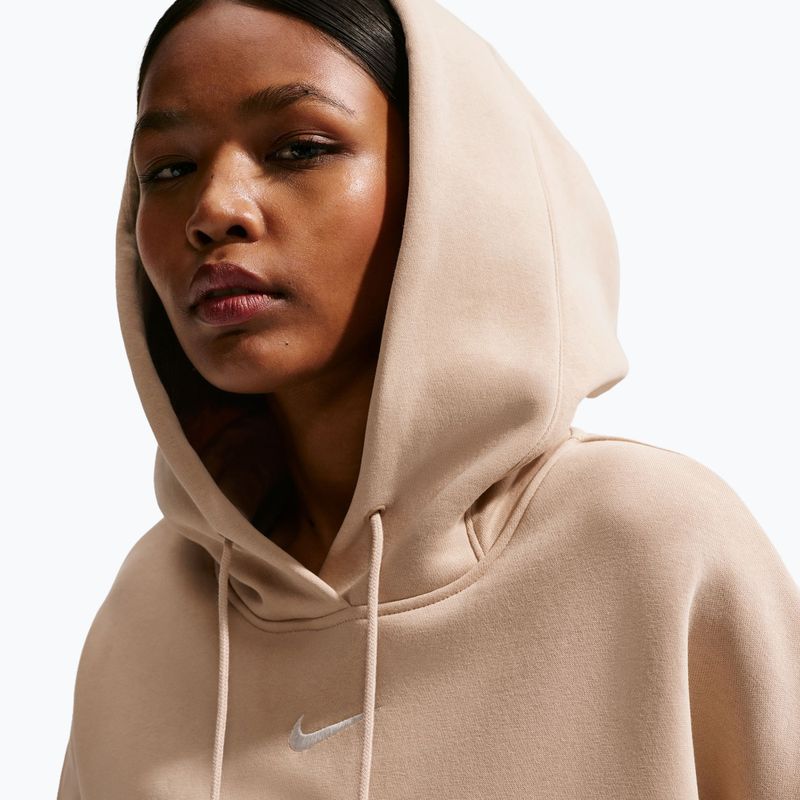 Дамски суитшърт Nike Sportswear Phoenix Fleece Oversized linen/sail 5