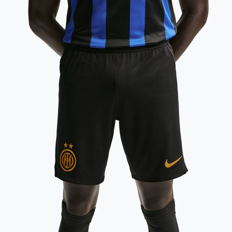 Мъжки футболни шорти Nike Inter Milan Dri-Fit Stadium Home black/university gold 5