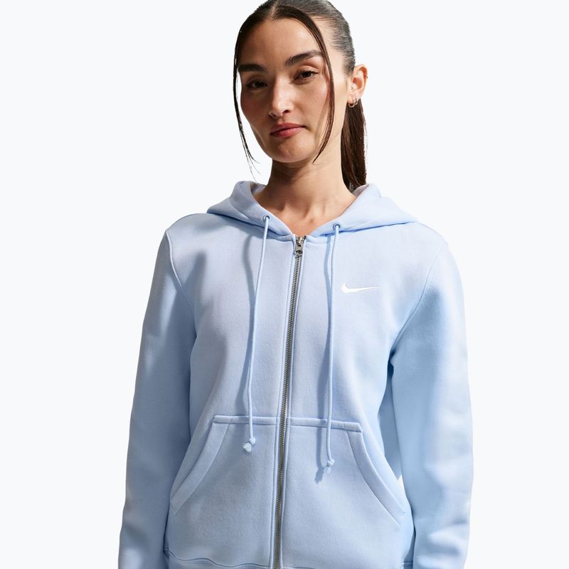 Дамски суитшърт  Nike Sportswear Phoenix Fleece Full Zip hydrogen blue/sail 4