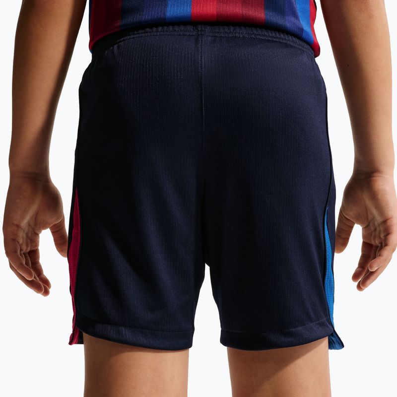 Детски футболни шорти Nike FC Barcelona Dri-Fit Stadium Home blackened blue/mineral yellow 3