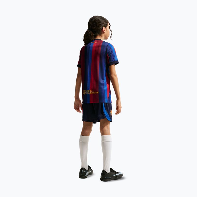 Детски футболни шорти Nike FC Barcelona Dri-Fit Stadium Home blackened blue/mineral yellow 6