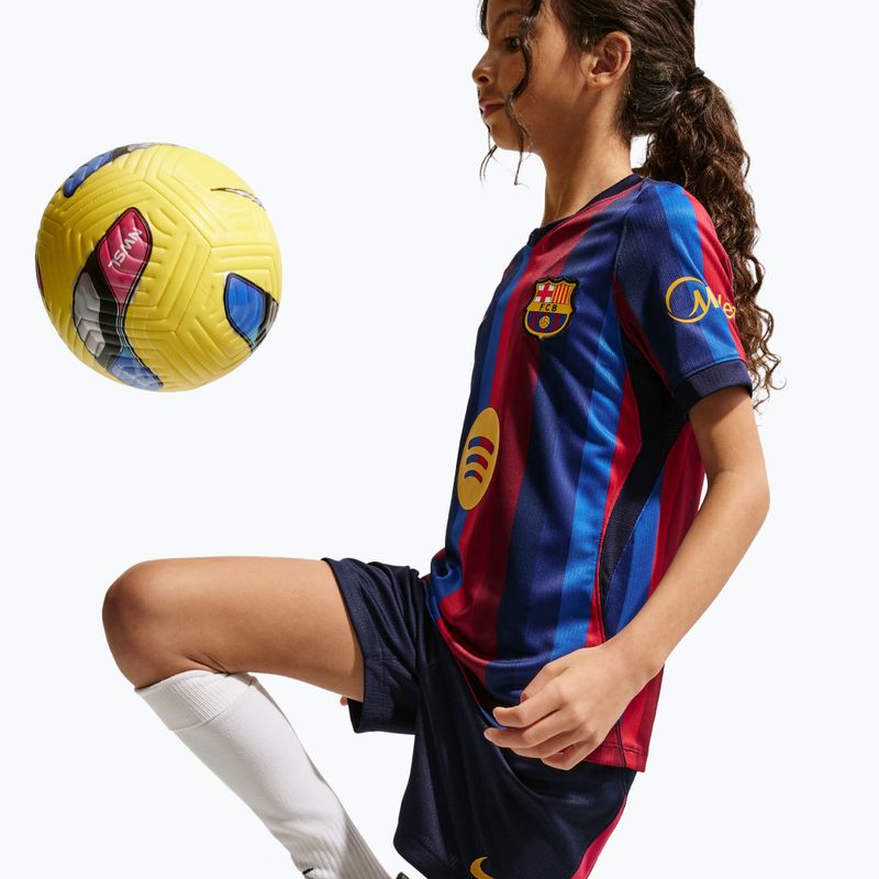 Детски футболни шорти Nike FC Barcelona Dri-Fit Stadium Home blackened blue/mineral yellow 7