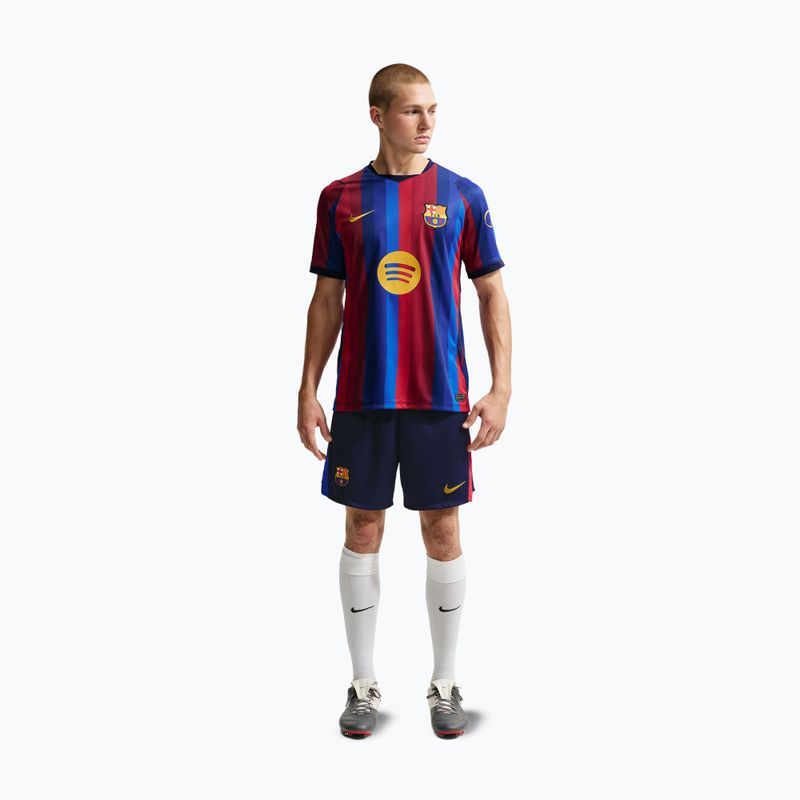 Мъжки футболни шорти Nike FC Barcelona Dri-Fit Stadium Home blackened blue/mineral yellow 2