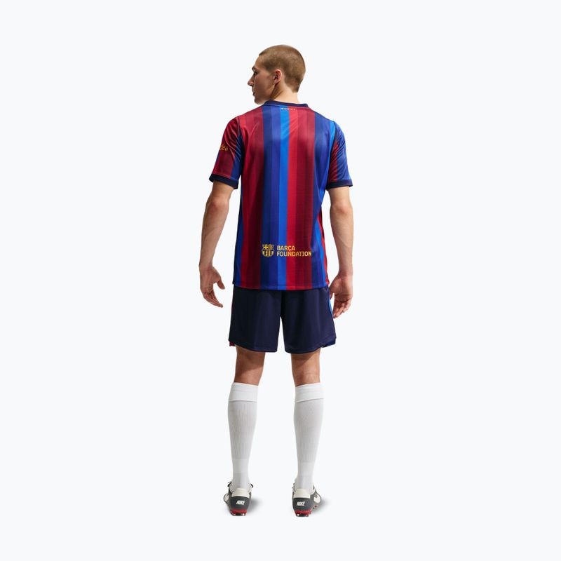 Мъжки футболни шорти Nike FC Barcelona Dri-Fit Stadium Home blackened blue/mineral yellow 3