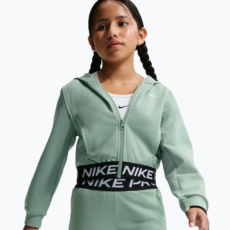 Детски суитшърт Nike Pro Fleece Dri-Fit Full-Zip steam/steam/black/white 4