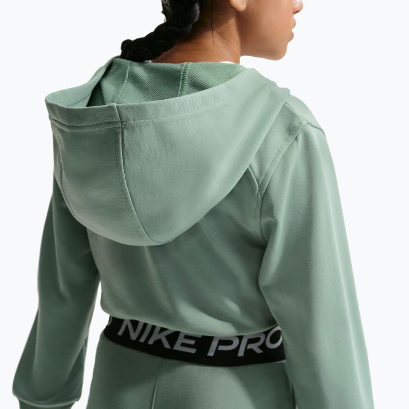 Детски суитшърт Nike Pro Fleece Dri-Fit Full-Zip steam/steam/black/white 5