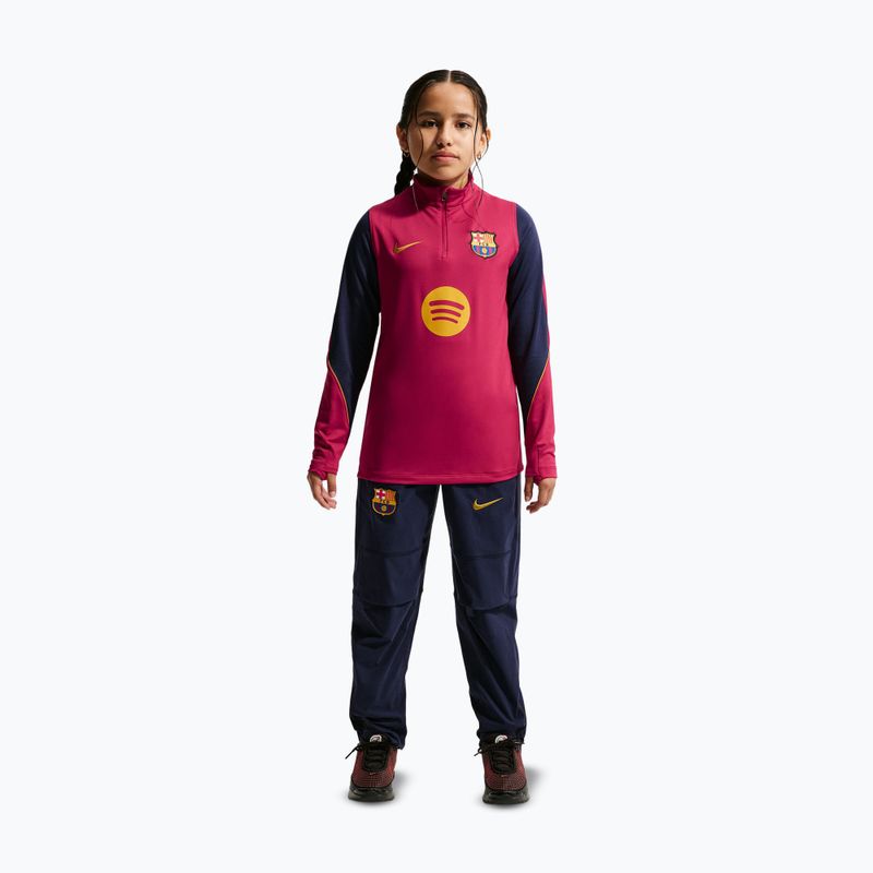 Детски футболен суитшърт Nike FC Barcelona Strike Dri-Fit Soccer Knit Drill Top 2