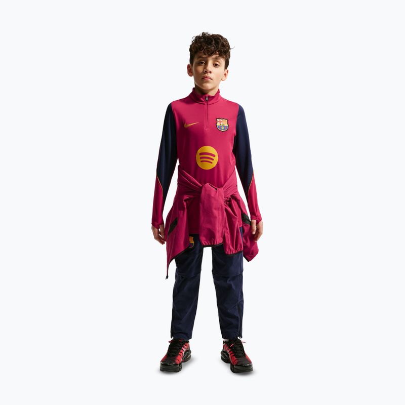 Детски футболен суитшърт Nike FC Barcelona Strike Dri-Fit Soccer Knit Drill Top 3