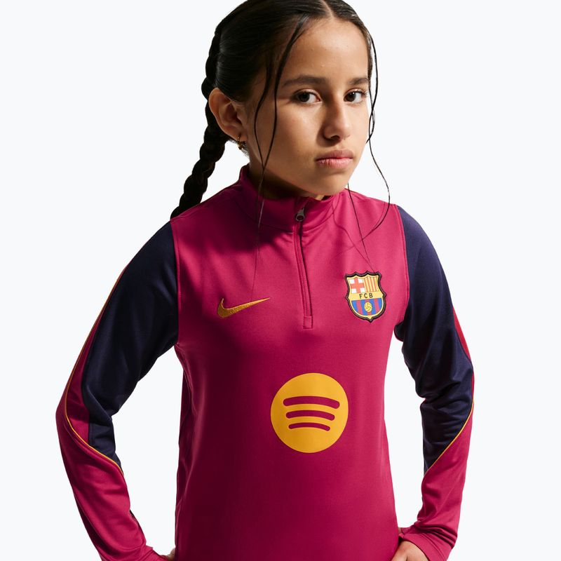 Детски футболен суитшърт Nike FC Barcelona Strike Dri-Fit Soccer Knit Drill Top 4